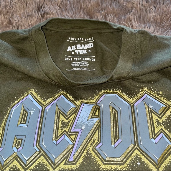 American Eagle AC/DC Band Tee XS/S - Picture 2 of 4